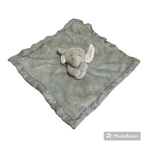 Carters Baby Elephant Soft Lovey Security Blanket 15”